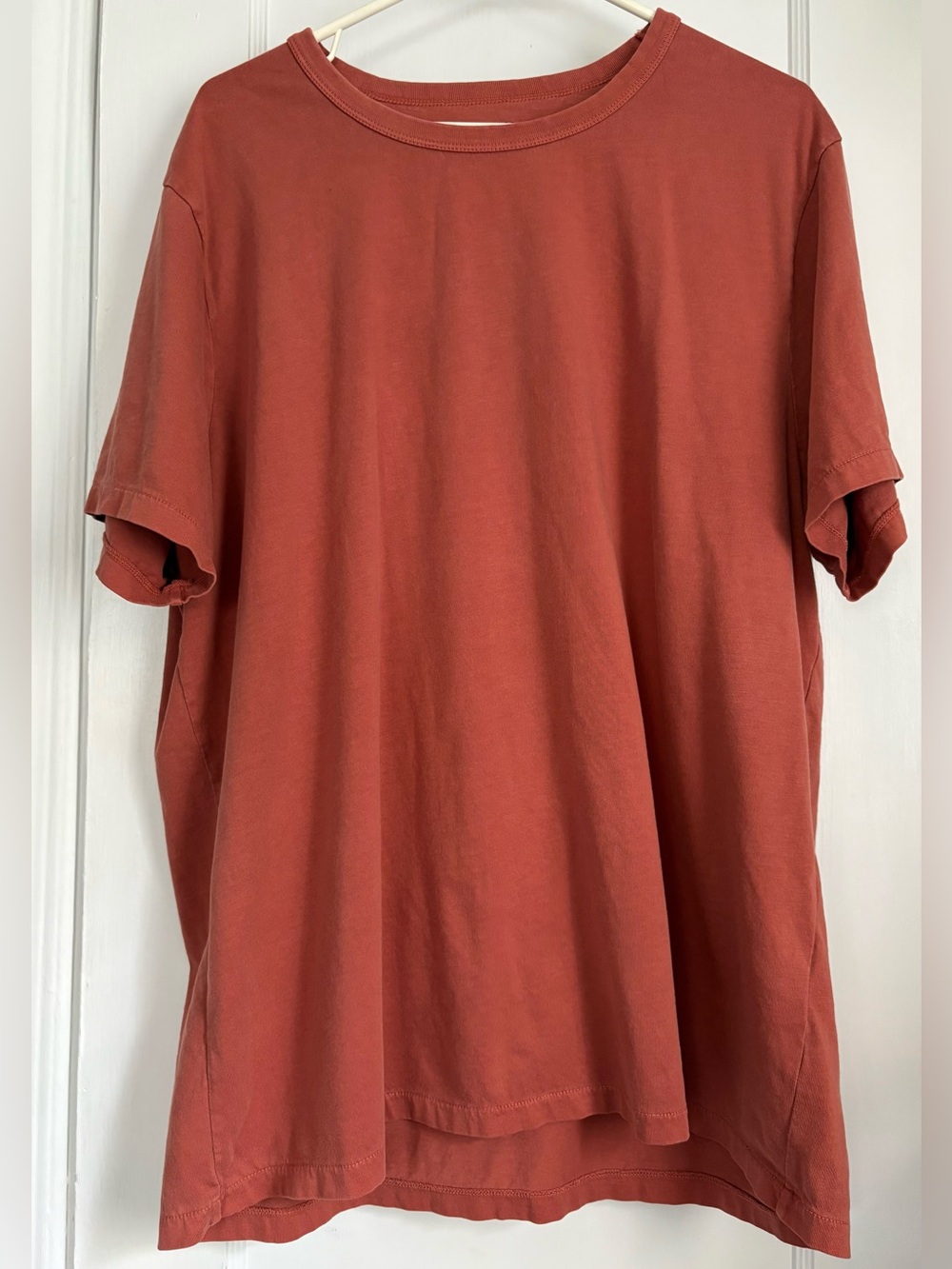 Madewell Short-Sleeve Oversized Crew in Rust, Sz: XXL